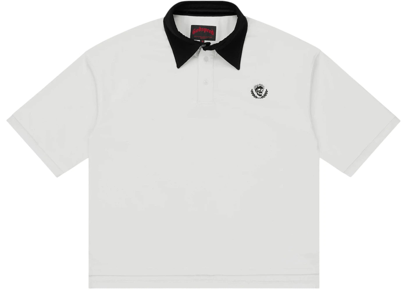 Godspeed Victor Minimal Crest Polo White - vue secondaire A