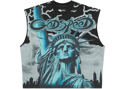 Godspeed Voltage Sleeveless T-shirt Grey - apparel view 2
