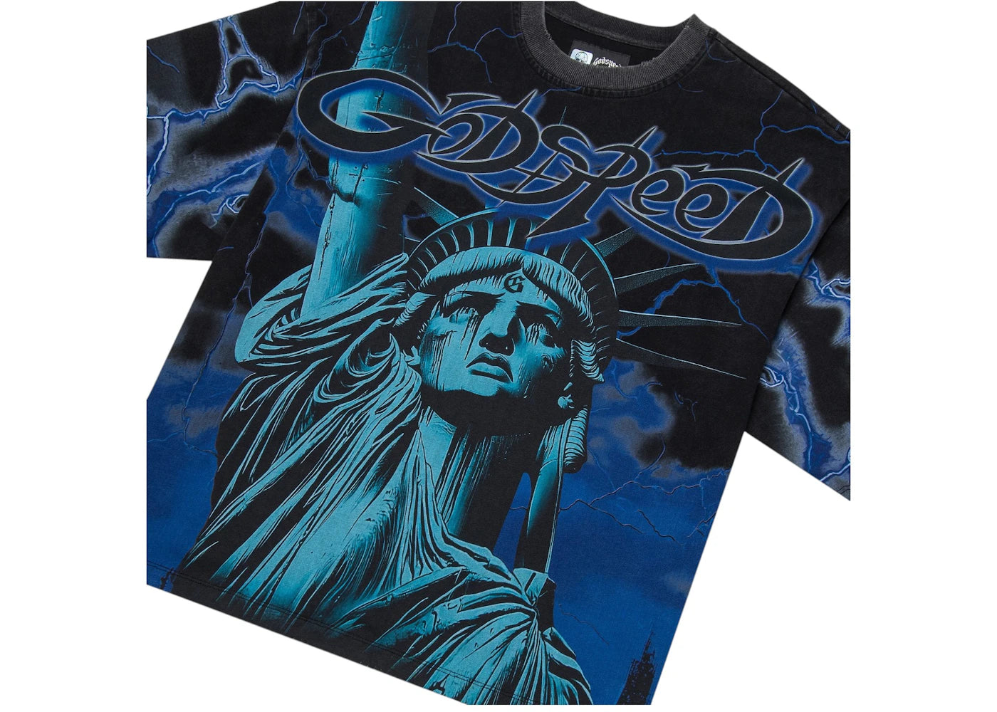 Godspeed Voltage T-Shirt Blue - vue secondaire A