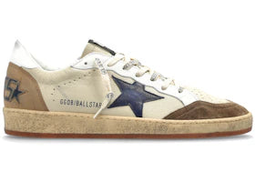 Golden Goose Ball Star White Brown Navy