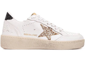 Golden Goose Ball-Star White Gold Glitter Star Black (Women's) - vue 360