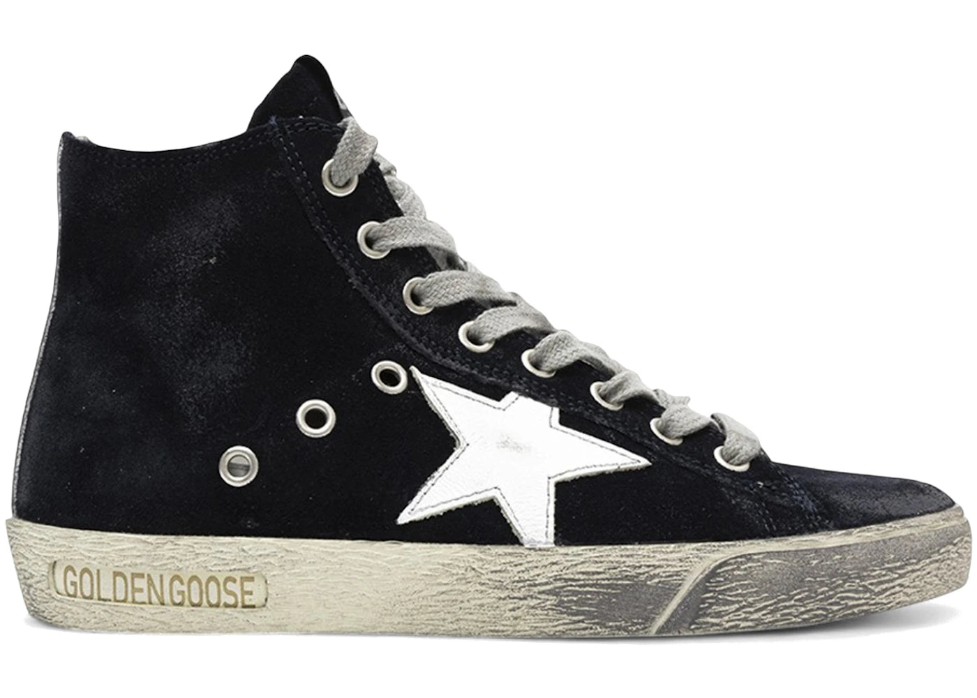 Golden Goose Francy Suede Night Blue White (Women's) - vue 360