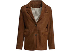 Golden Goose Journey Leather Jacket Brown