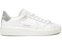 Golden Goose Pure Star Glitter White Silver (Women's)
