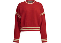 Golden Goose Rachel Crewneck Sweater Red