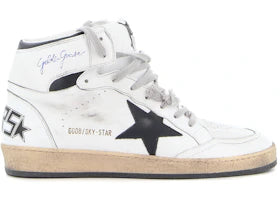 Golden Goose Sky-Star Leather White Black - vue 360
