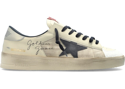Golden Goose Stardan Cream Navy Silver - authentic Golden Goose sneakers
