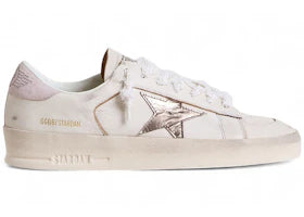 Golden Goose Stardan White Metallic Silver Pink - authentic Golden Goose sneakers