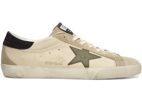 Golden Goose Super-Star Cream Grey Olive Green Dark Blue - vue 360