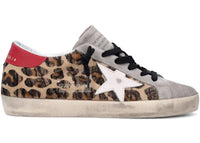 Golden Goose Super-Star Leopard White Red (Women's)