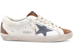 Golden Goose Super-Star White/Brown/Blue - vue 360