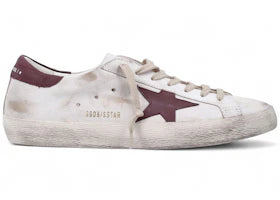 Golden Goose Super-Star White Burgundy