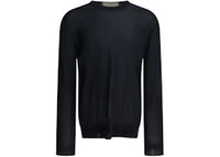 Golden Goose Wool Crew Neck Sweater Blue