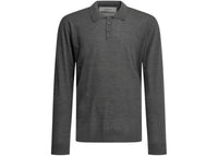 Golden Goose Wool Polo Sweater Grey