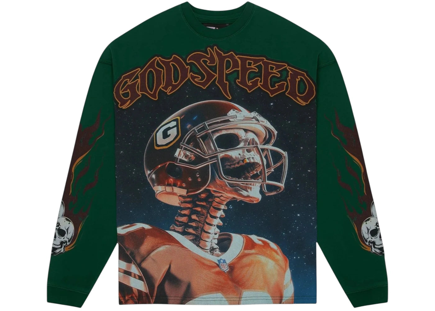 Godspeed Morale L/S Tee Green - vue secondaire A