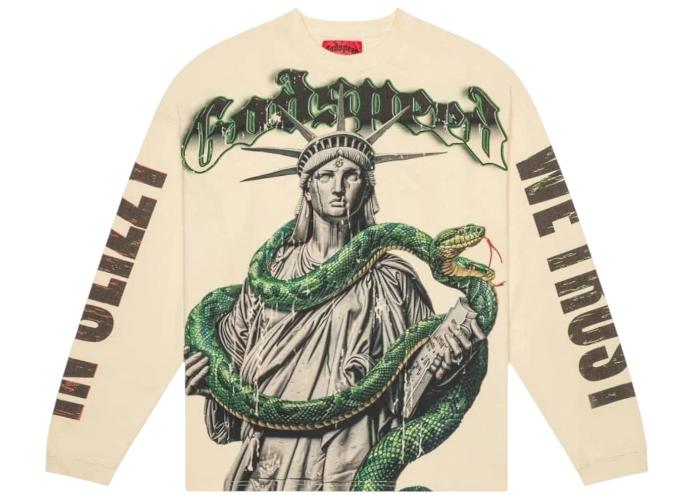 Godspeed Top 5 Slizzy L/S Boom T-shirt Bone - vue secondaire A