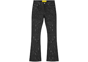 Guapi All Black Relic Waxed Denim Jeans Black