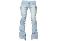Guapi Aqua Black Ops Denim Jeans Blue