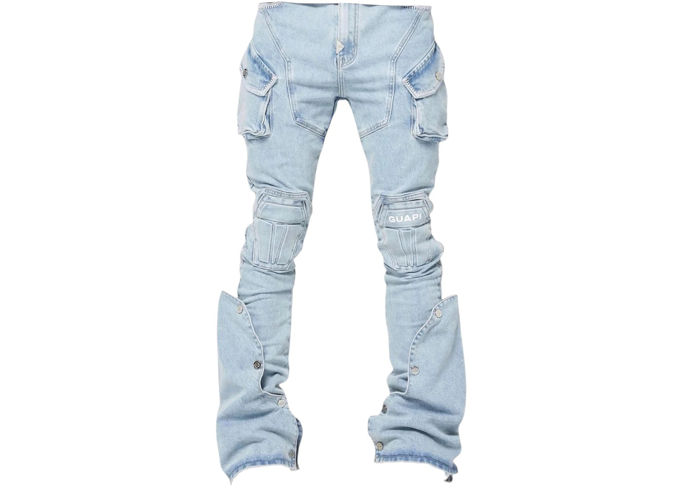 Guapi Aqua Blue Coffin Arc Denim Jeans Blue - vue secondaire A