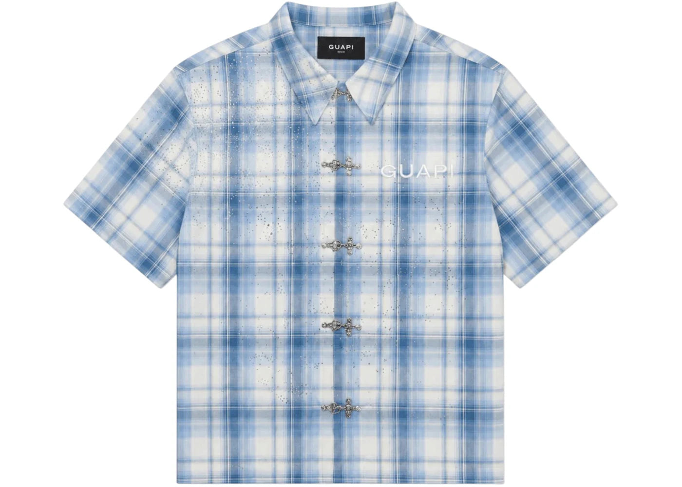 Guapi Glacier Plaid Shirt Blue - vue secondaire A