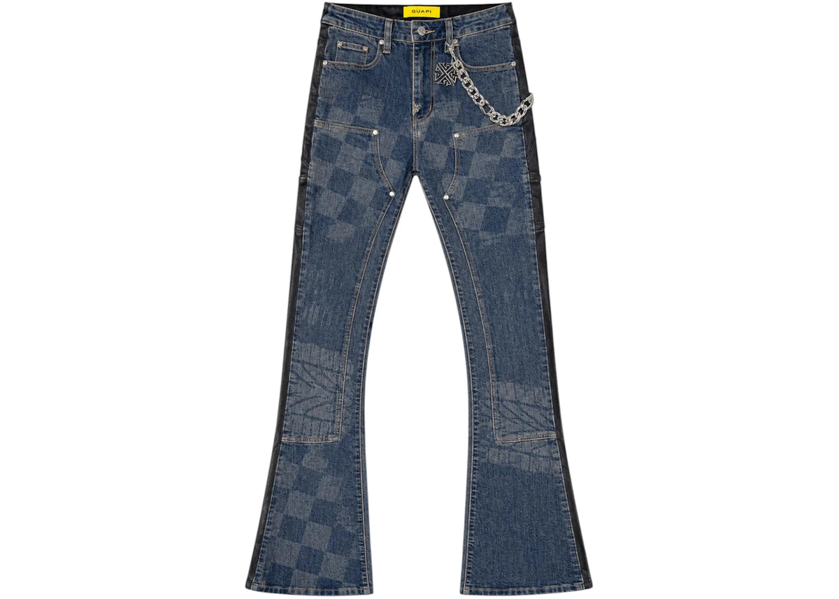 Guapi Vintage Blue Racer Denim Jeans Blue - vue secondaire A