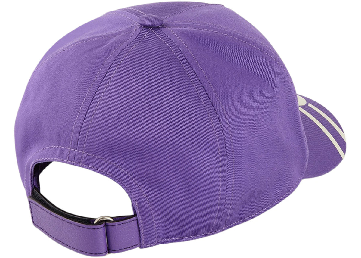Gucci 100 Baseball Velcro Strap Cap Purple/White - vue secondaire B