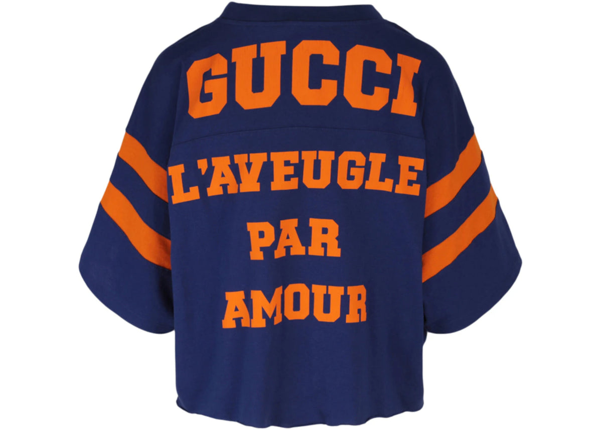 Gucci 1921 L'Aveugle Par Amour T-shirt Blue - vue secondaire B