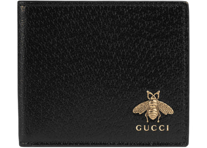 Gucci Animalier Leather Wallet Black - authentic Gucci product