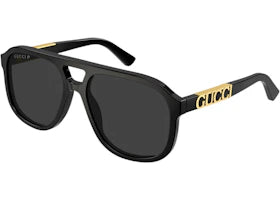 Gucci Aviator Sunglasses Black (GG1188S 001) - vue 360