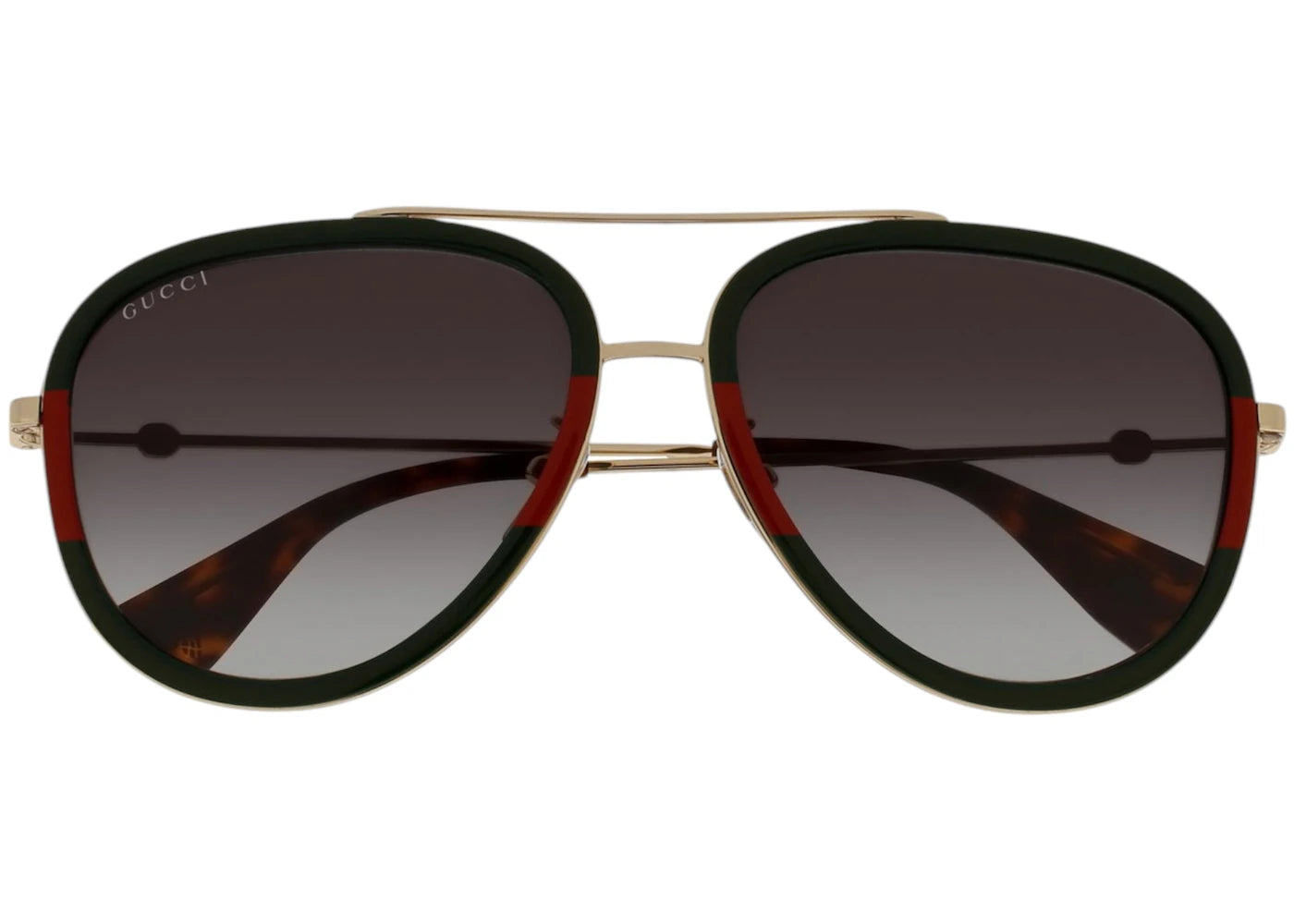 Gucci Aviator Sunglasses Gold Green (GG0062S-003-57) - vue secondaire B