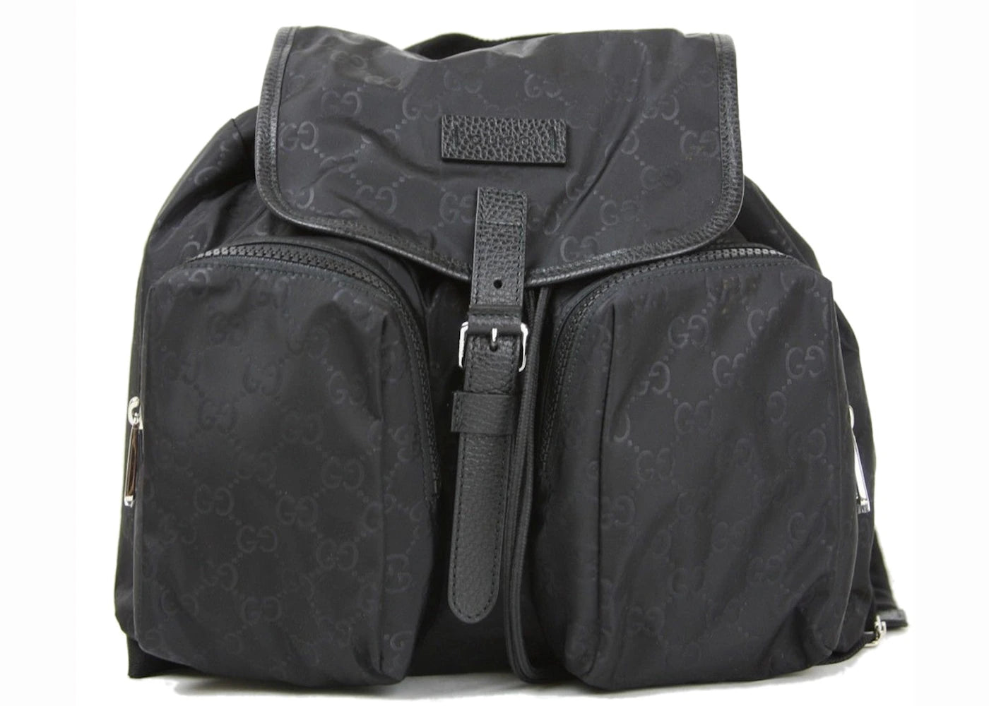 Gucci Rucksack GG Nylon Medium Schwarz - vue 360