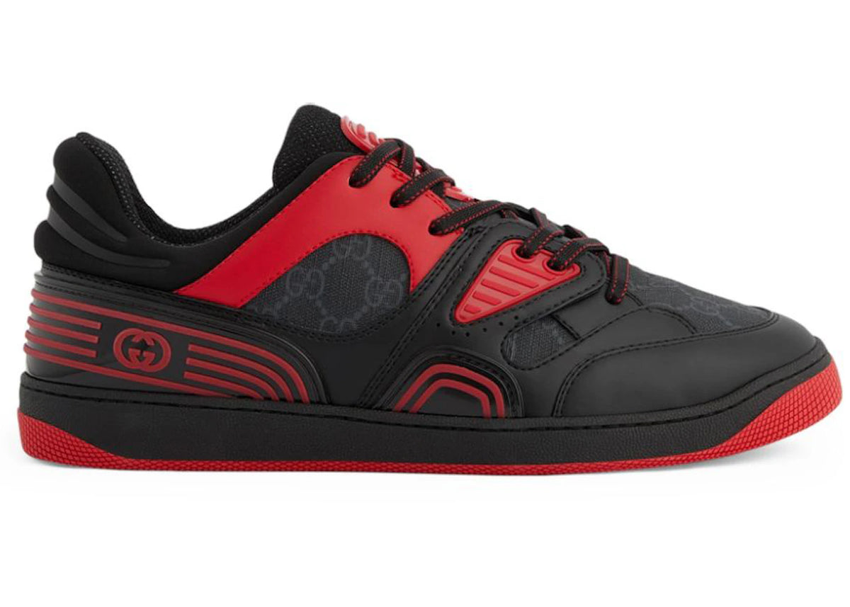 Gucci Basket Low Black Red - vue secondaire A