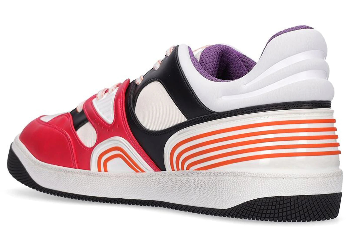 Gucci Basket Low-Top Sneaker Red Black - vue secondaire B