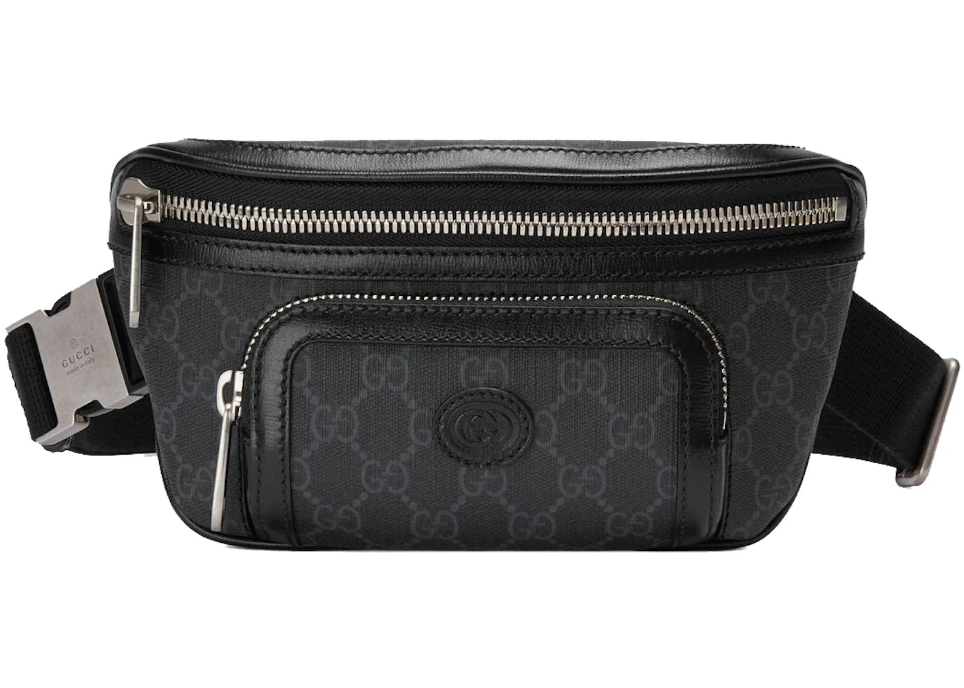 Gucci Belt Bag with Interlocking G Black - vue 360