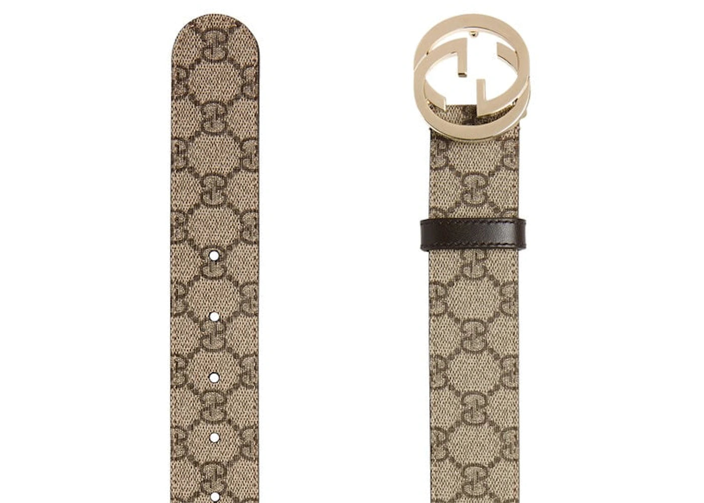 Gucci Belt Supreme G Buckle Brown - vue secondaire A