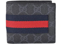 Gucci Bifold Wallet GG Supreme Web Black
