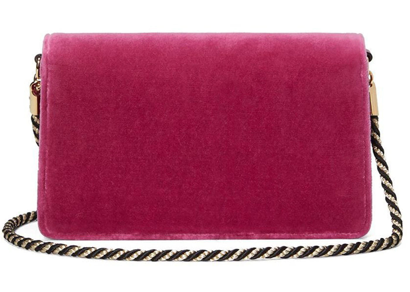 Gucci Broadway Shoulder Bag Velvet Jeweled G Pink - vue secondaire A