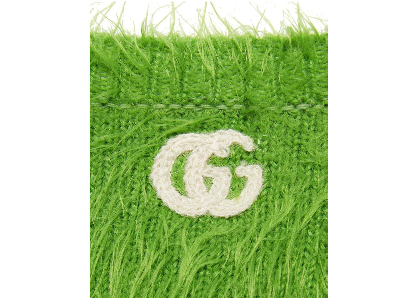 Gucci Brushed Wool Knit Sweater Green - vue secondaire B