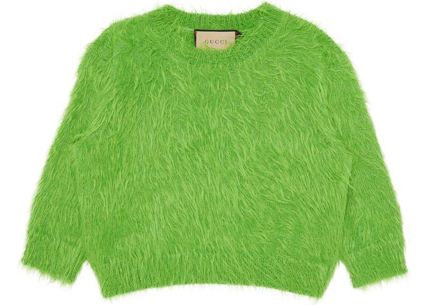 Gucci Brushed Wool Knit Sweater Green - vue secondaire A