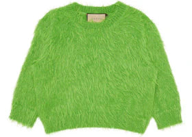 Gucci Brushed Wool Knit Sweater Green