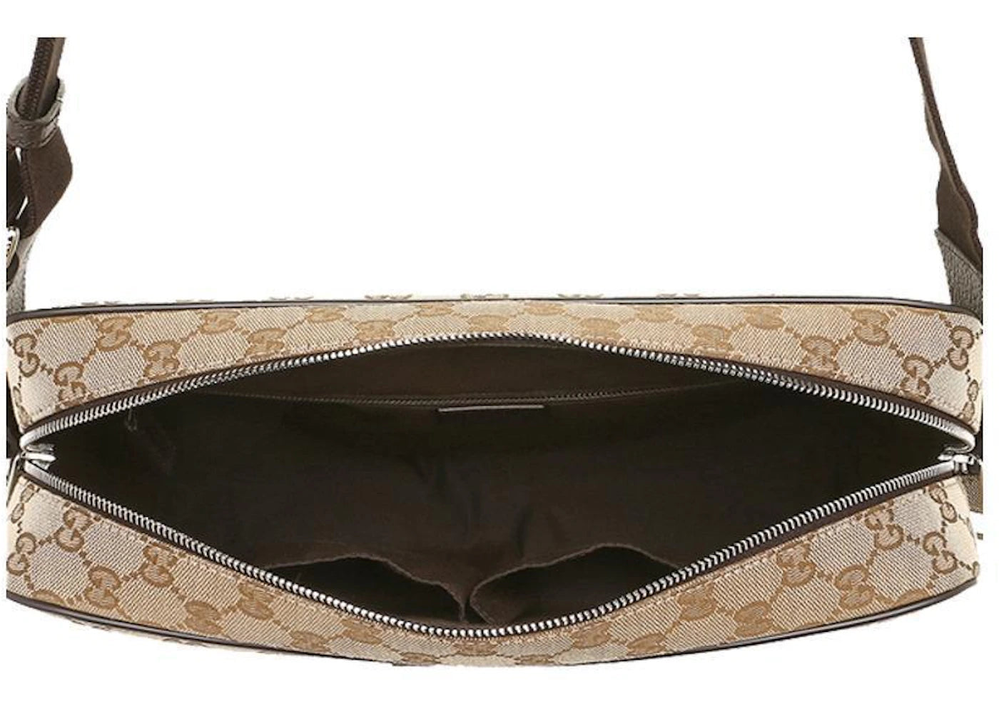 Gucci Camera Case Messenger GG Supreme Medium Beige/Ebony - vue secondaire A