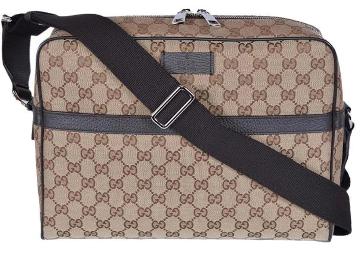 Gucci Camera Case Messenger GG Supreme Medium Beige/Ebony sneakers - authentic Gucci shoes