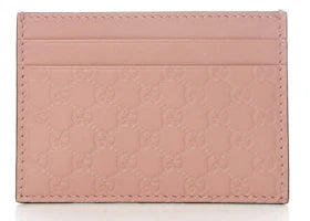 Gucci Card Case Microguccissima (5 Card Slot) Soft Pink - vue 360