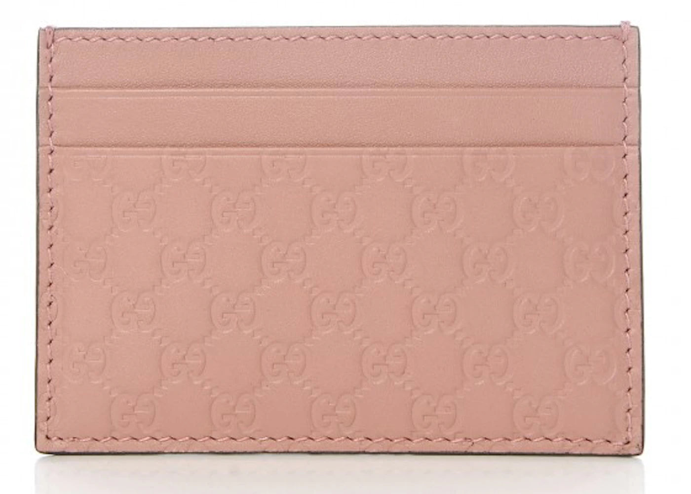 Gucci Card Case Microguccissima (5 Card Slot) Soft Pink - vue secondaire A