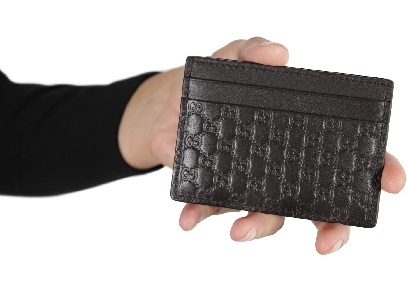 Gucci Card Case Microguccissima Black - vue secondaire B