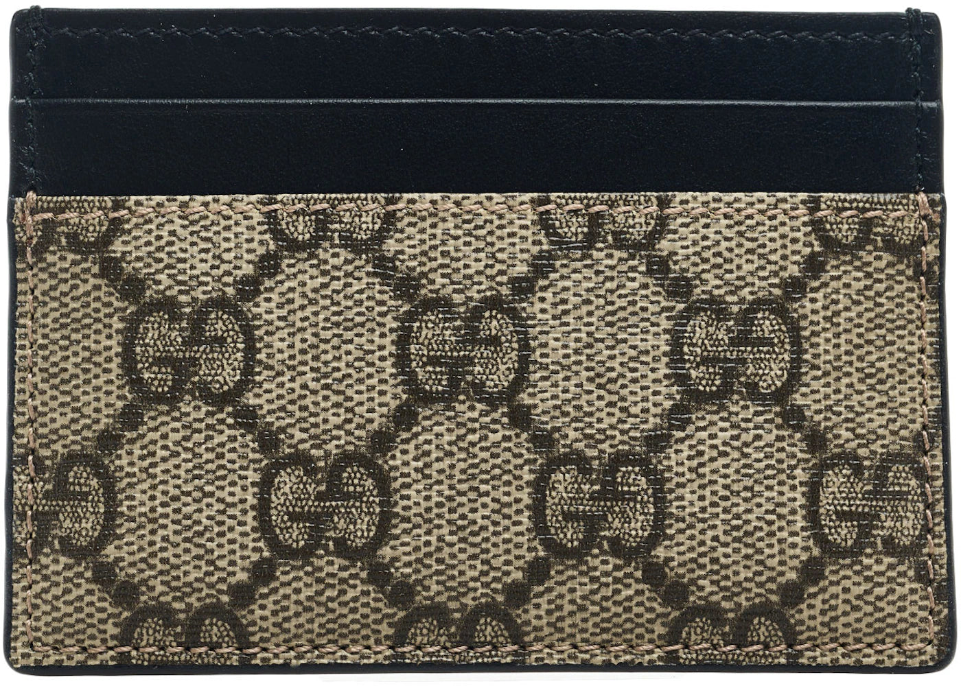 Gucci Card Case Supreme Beige/Black - vue 360