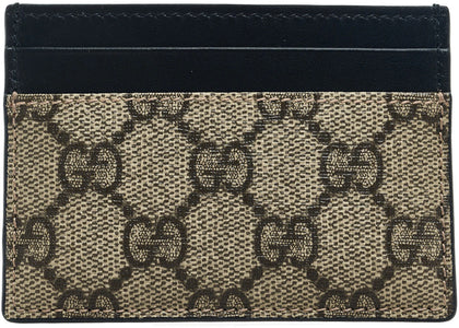 Gucci Card Case Supreme Beige/Black - authentic Gucci product