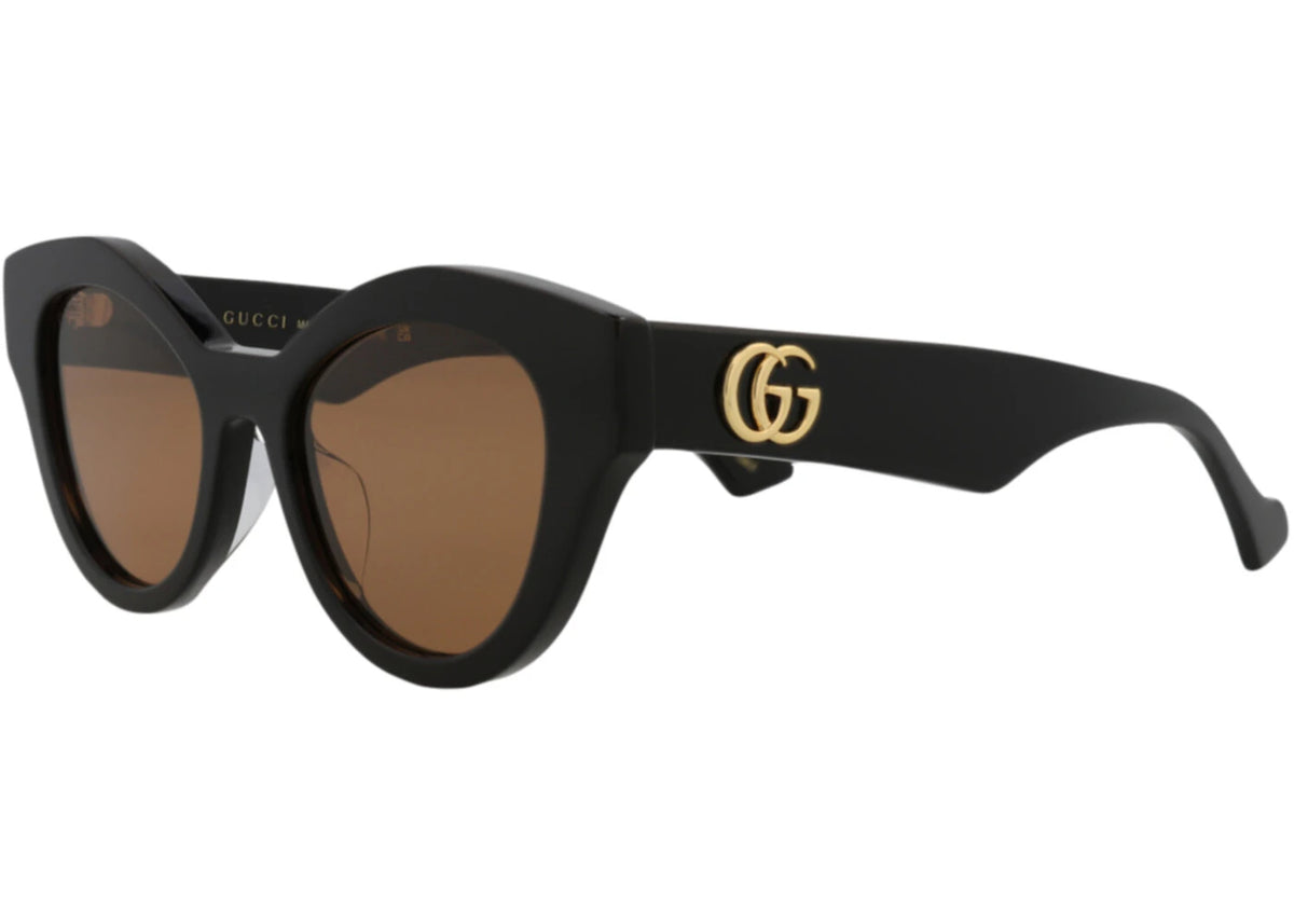 Gucci Cat Eye-Frame Acetate Sunglasses Black Black Brown (GG0957S-30011161-003) - vue secondaire B