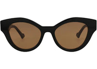 Gucci Cat Eye-Frame Acetate Sunglasses Black Black Brown (GG0957S-30011161-003)