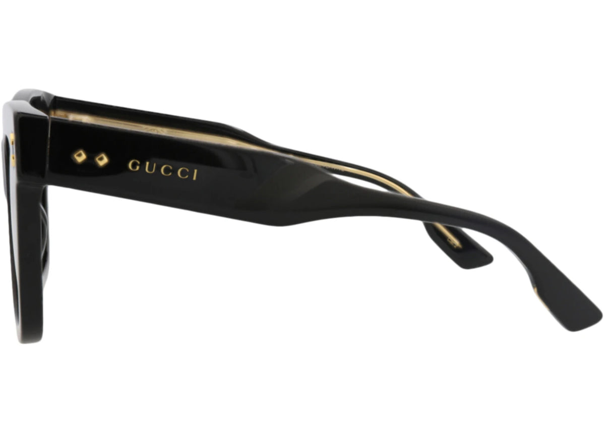 Gucci Cat Eye-Frame Recycled Acetate Sunglasses Black Black Grey (GG1082S-30012877-001) - vue secondaire B